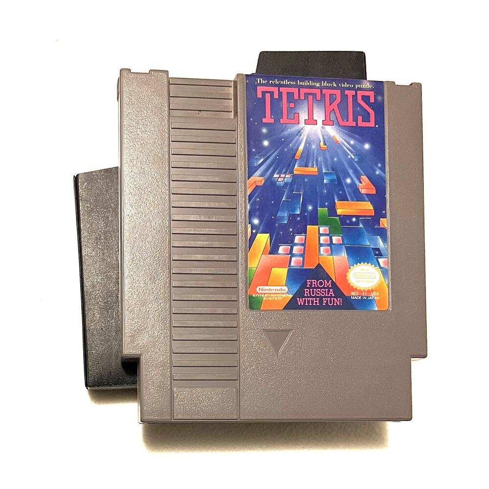 Tetris Nintendo NES 1989 Authentic Game + Sleeve+ Instruction Manual 80’s 90’s